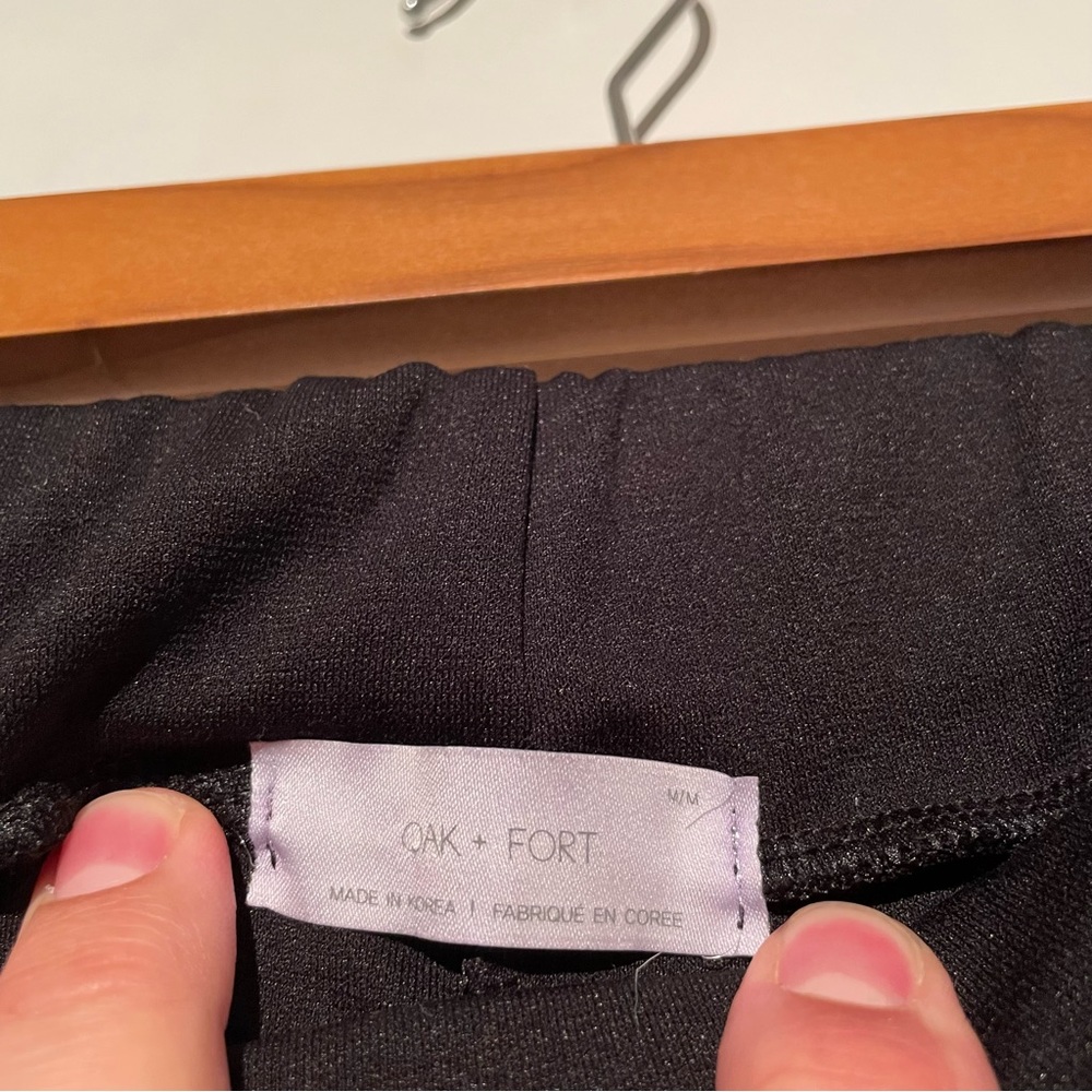 Oak + Fort Black Pants with side slit - Picture 4 of 6